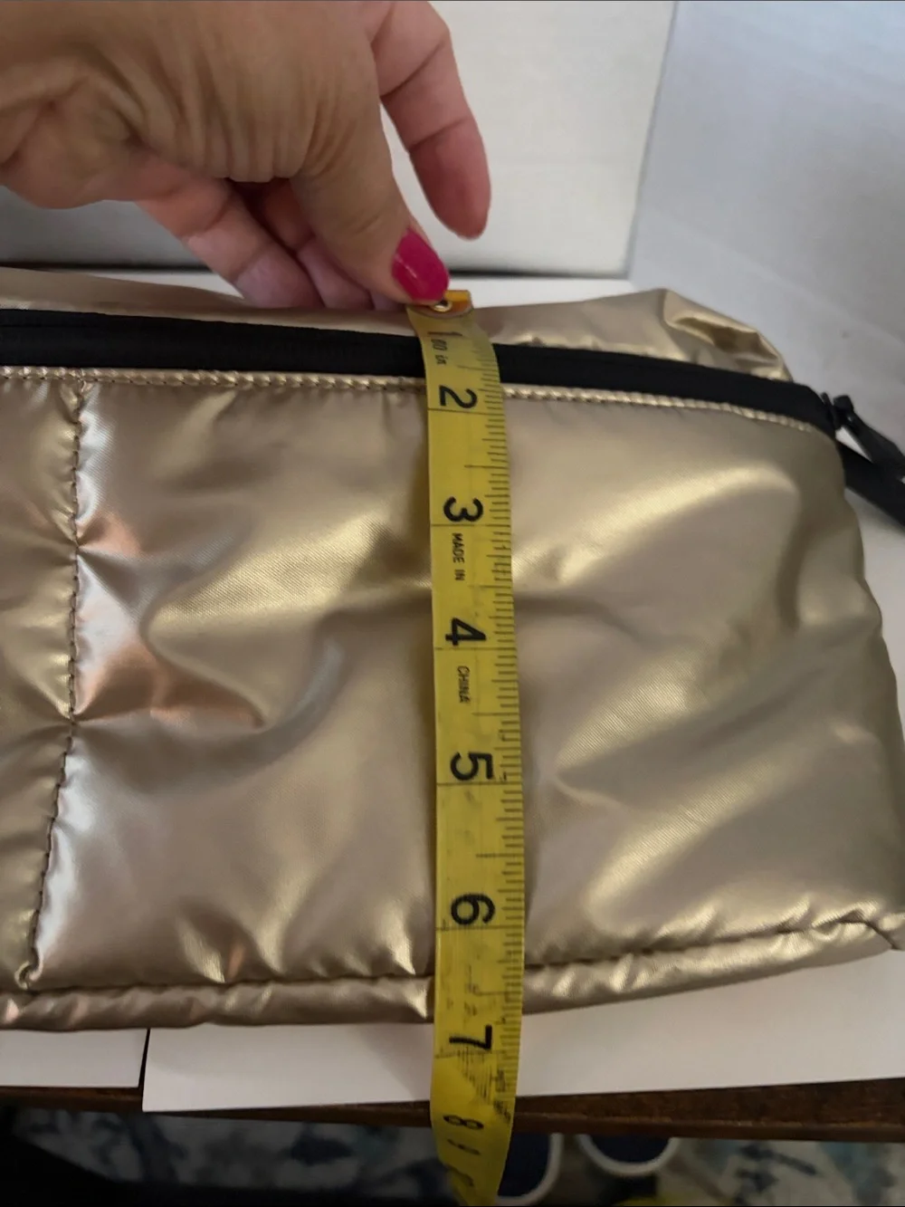 Calpak Gold Quilted Crossbody Belt Bag